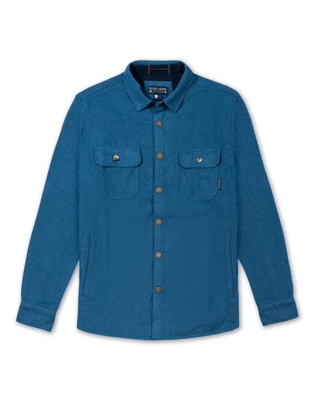 SNAP FRONT FLANNEL JACKET - GULF COAST sold by Baja Llama