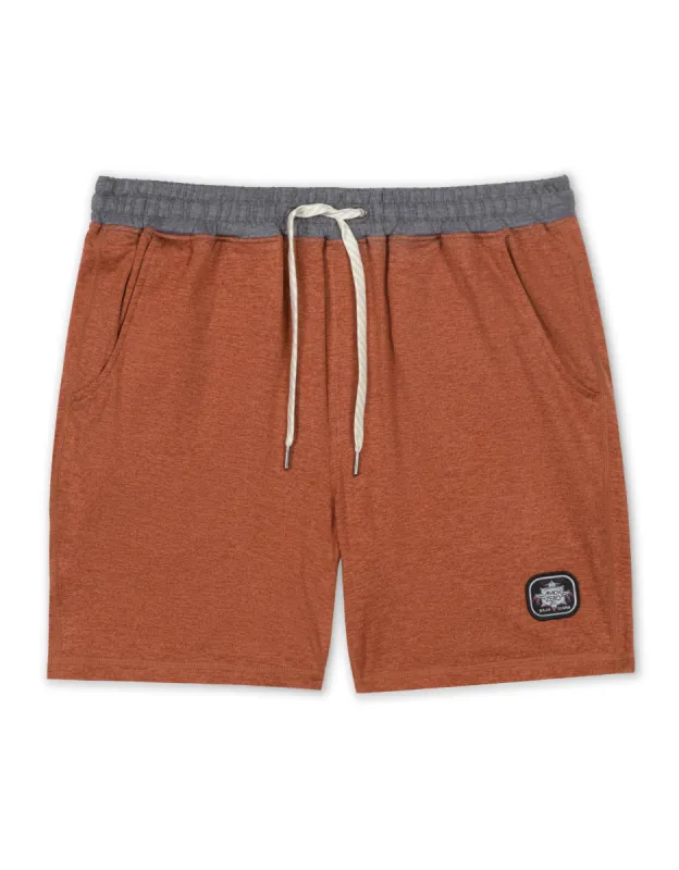MACH ZERO LOUNGE SHORTS - RUST sold by Baja Llama