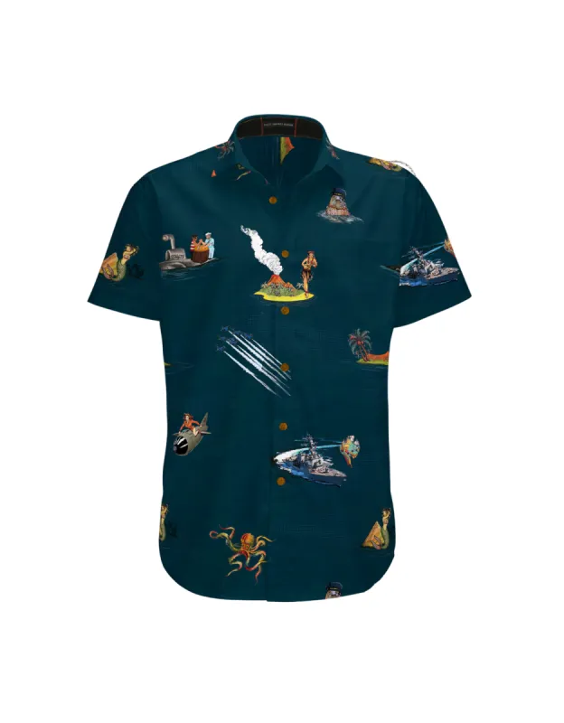 SAILOR STORIES - NAVY VAGABOND™ BUTTON UP sold by Baja Llama