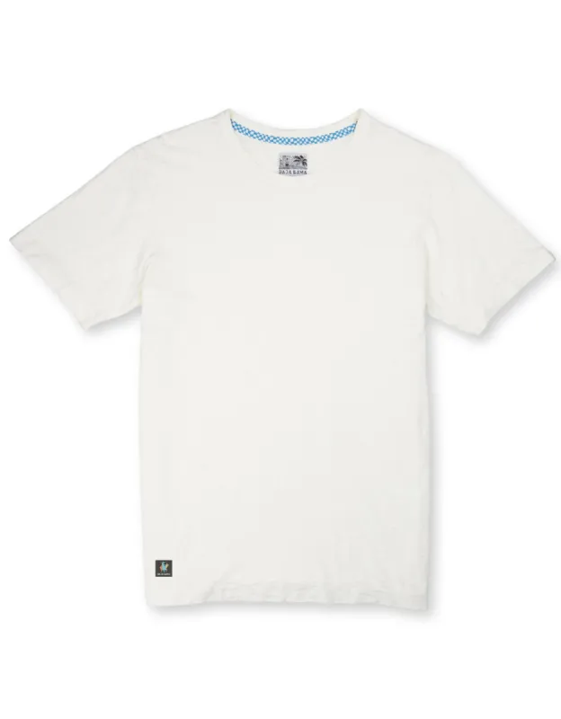 SOLID CREAMERY - SLUB PIMA TEE sold by Baja Llama