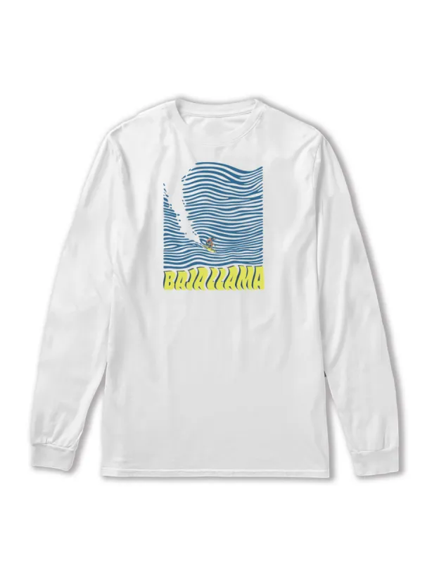 100 FOOT WAVE - LONG SLEEVE PRIMO GRAPHIC TEE sold by Baja Llama