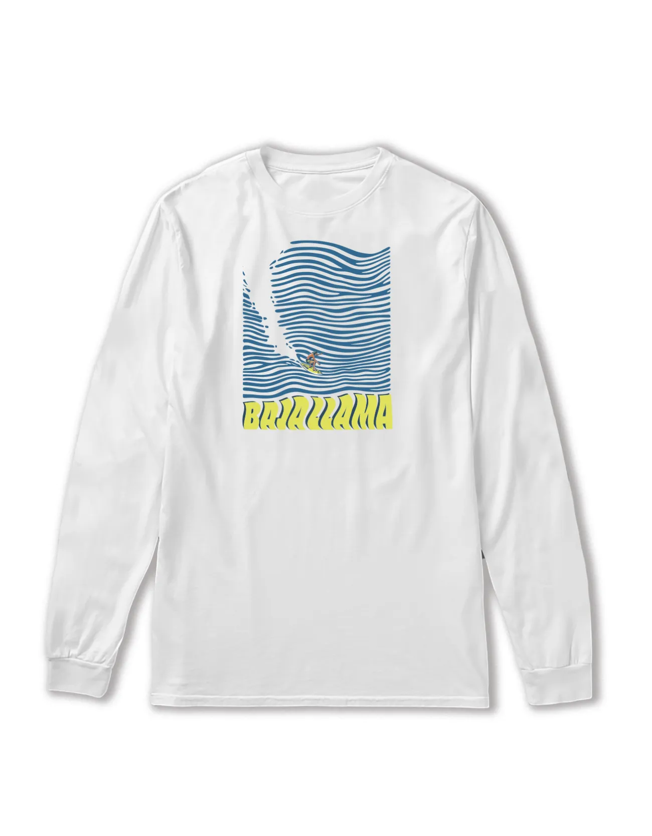 100 FOOT WAVE - LONG SLEEVE PRIMO GRAPHIC TEE sold by Baja Llama