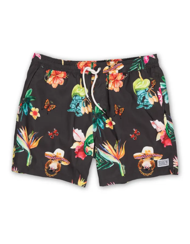 LAND BEFORE FLORAL - STRETCH SWIMSUIT sold by Baja Llama