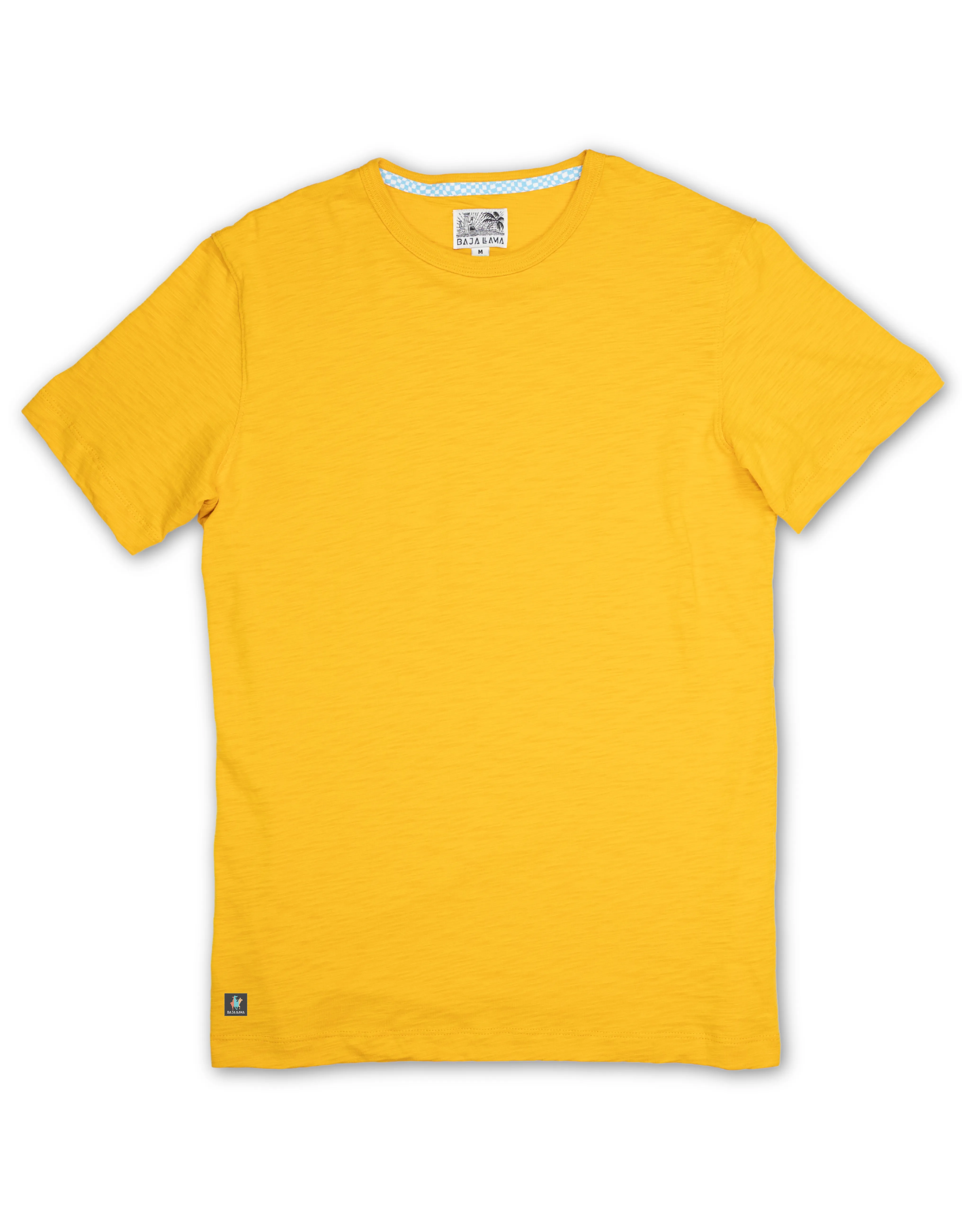 SOLID MUSTARD - SLUB PIMA TEE sold by Baja Llama