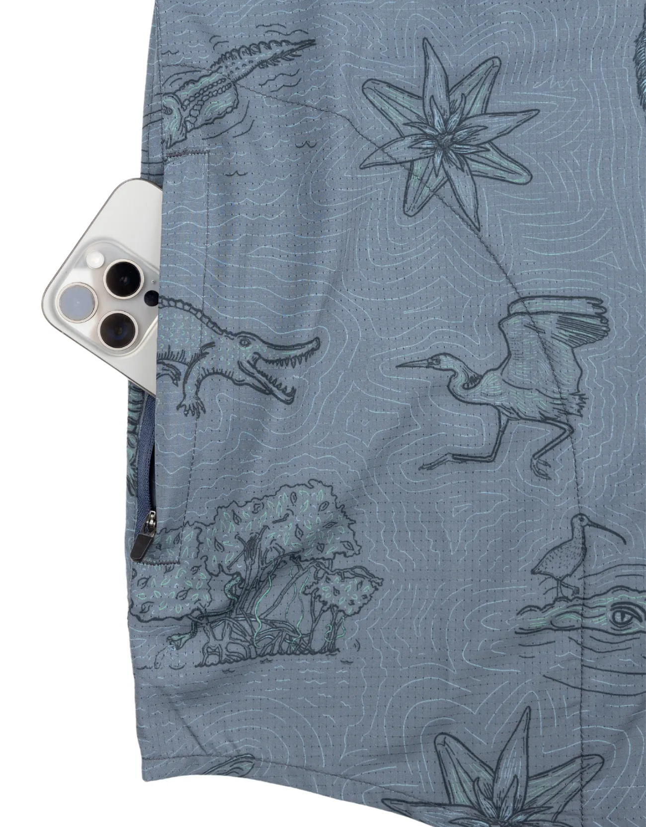 EL MANGLAR - MOJAVE PERFORATED BUTTON UP sold by Baja Llama product image thumbnail 3