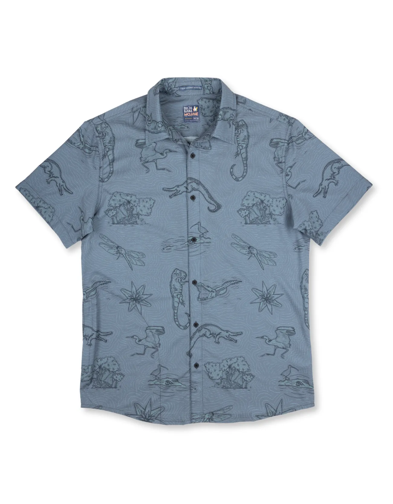 EL MANGLAR - MOJAVE PERFORATED BUTTON UP sold by Baja Llama