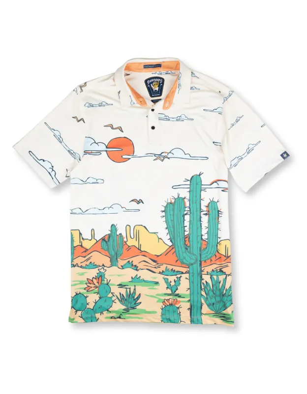 STAY AT THE WESTERN - SWINGERS PERFORMANCE POLO sold by Baja Llama