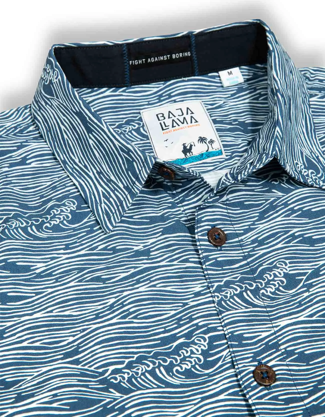 ROLL TIDES DEEP SEA - 7-SEAS™ BUTTON UP sold by Baja Llama product image thumbnail 2