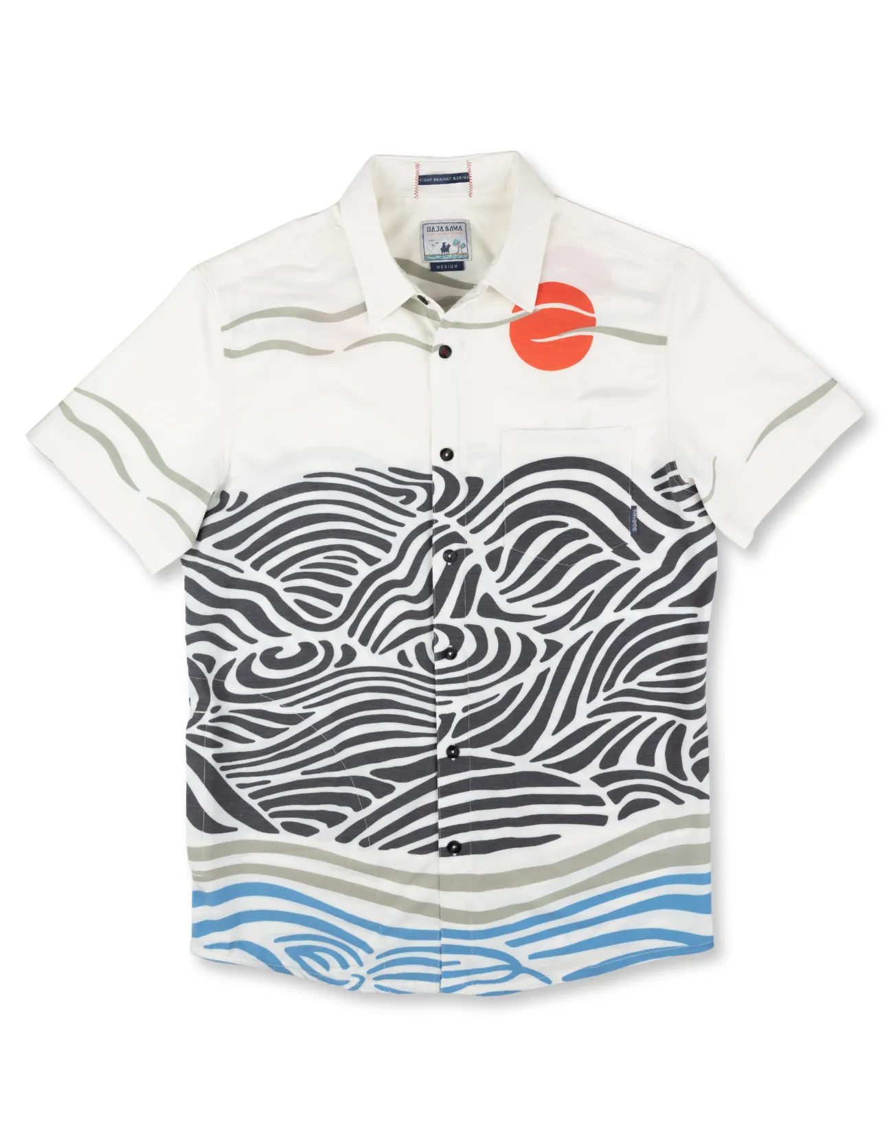 RED SUN OVER BLACK HILLS - VAGABOND™ BUTTON UP sold by Baja Llama