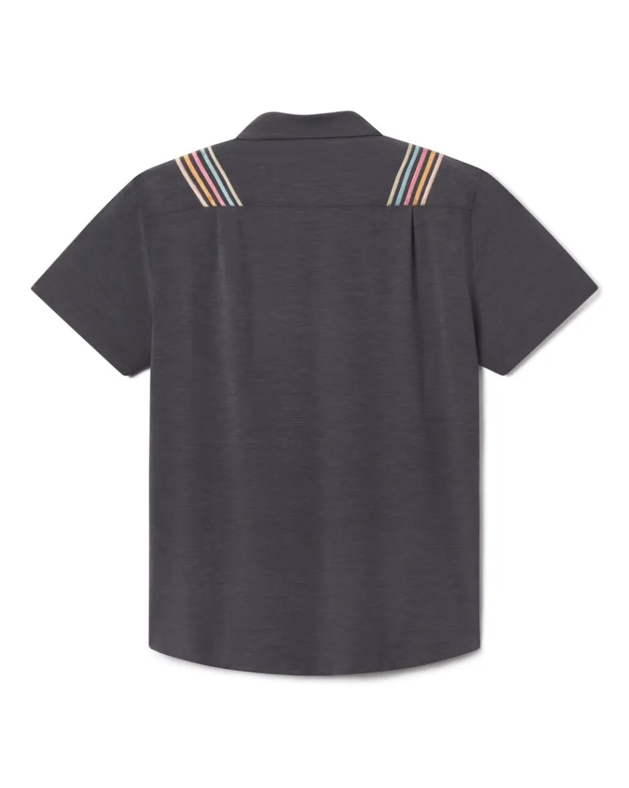 RETRO RAYS BLACK - DISSIDENT WESTERN FRONT SNAP BUTTON UP sold by Baja Llama product image thumbnail 3