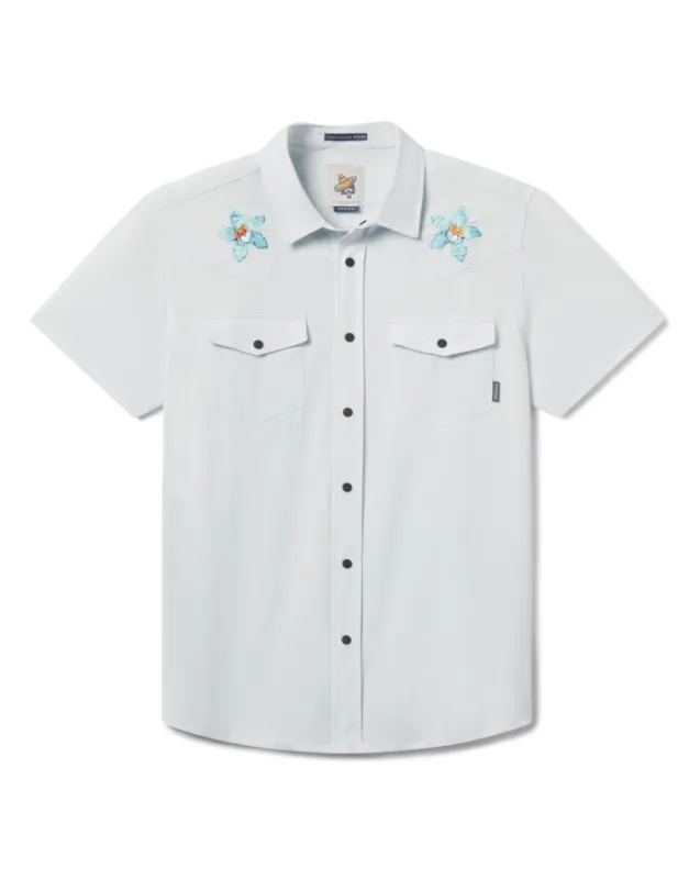 FLORAL PROJECT - DISSIDENT WESTERN FRONT SNAP BUTTON UP sold by Baja Llama