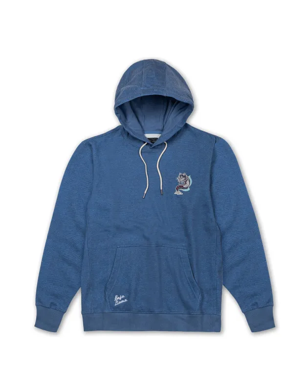 CATFISHED ORGANIC COTTON HOODIE - BLUE sold by Baja Llama
