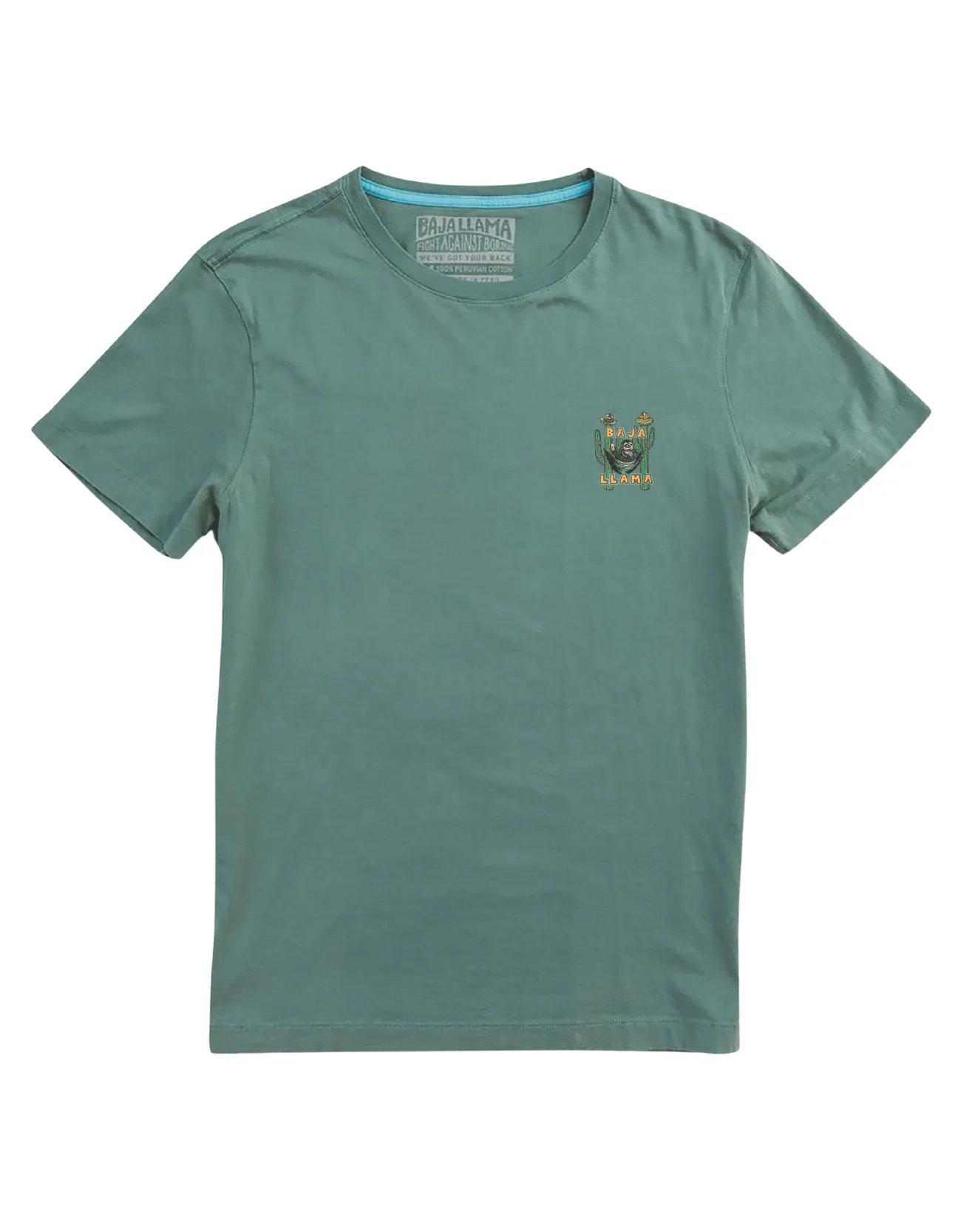 TRANQUILO AMIGOS - GREEN PRIMO FINAL SALE GRAPHIC TEE sold by Baja Llama product image thumbnail 3