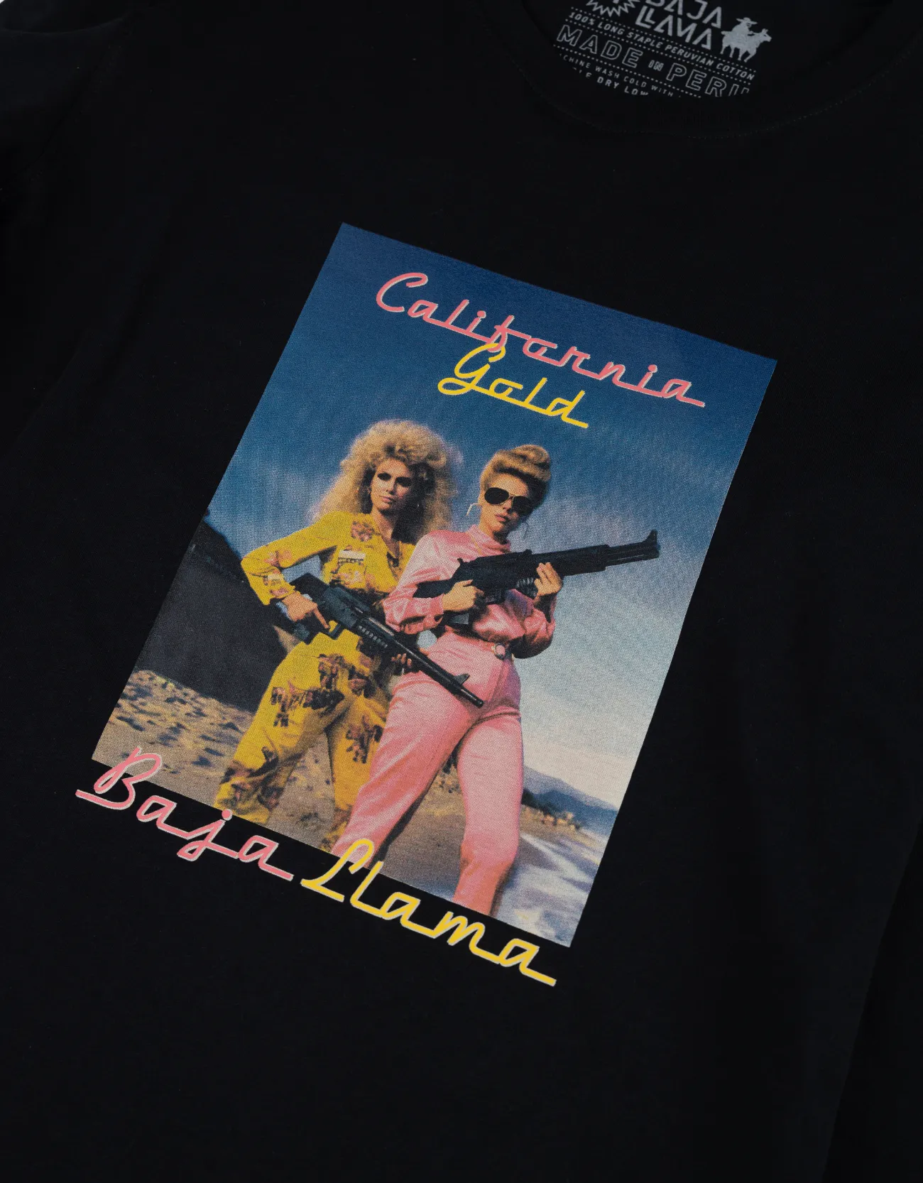 CALIFORNIA GOLD - LONG SLEEVE PRIMO FINAL SALE GRAPHIC TEE sold by Baja Llama product image thumbnail 5