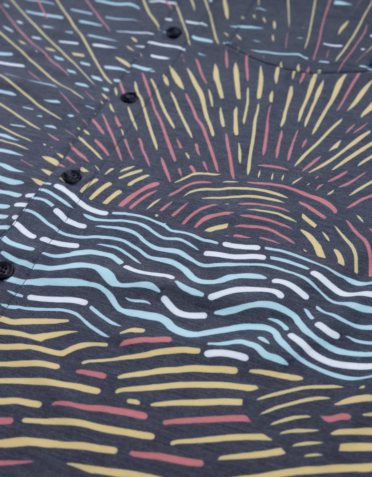 SUNBURST BLACK - VAGABOND™ FINAL SALE BUTTON UP sold by Baja Llama product image thumbnail 3