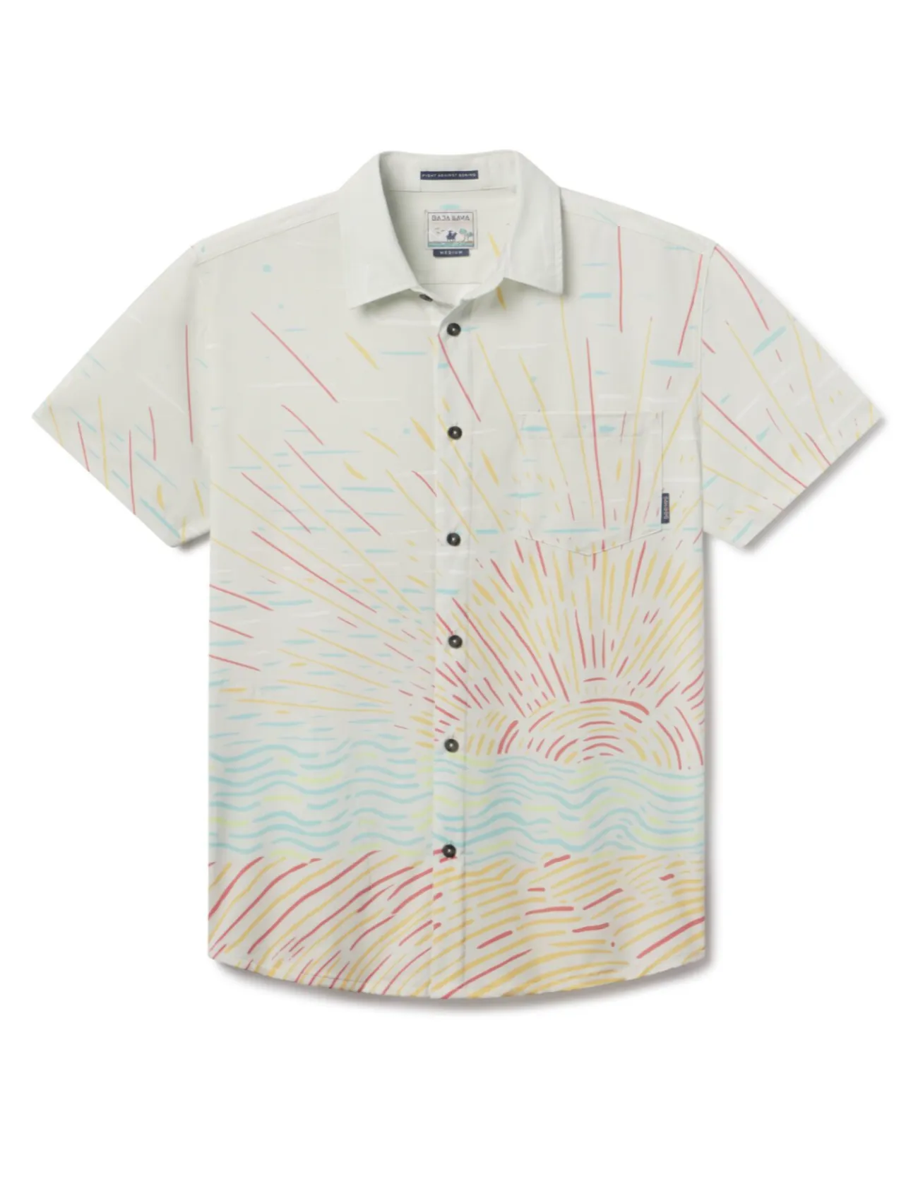 SUNBURST CREAM - VAGABOND™ FINAL SALE BUTTON UP sold by Baja Llama
