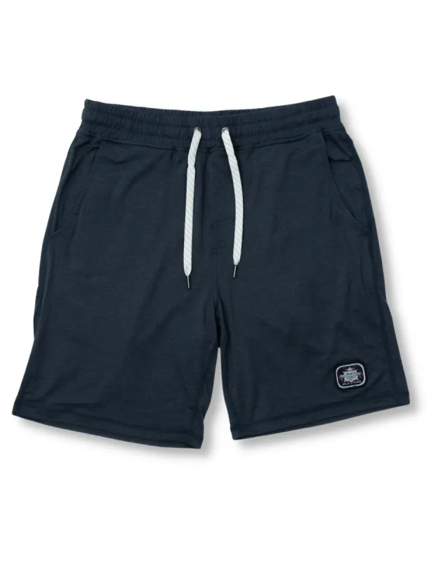 MACH ZERO LOUNGE SHORTS - NAVY sold by Baja Llama