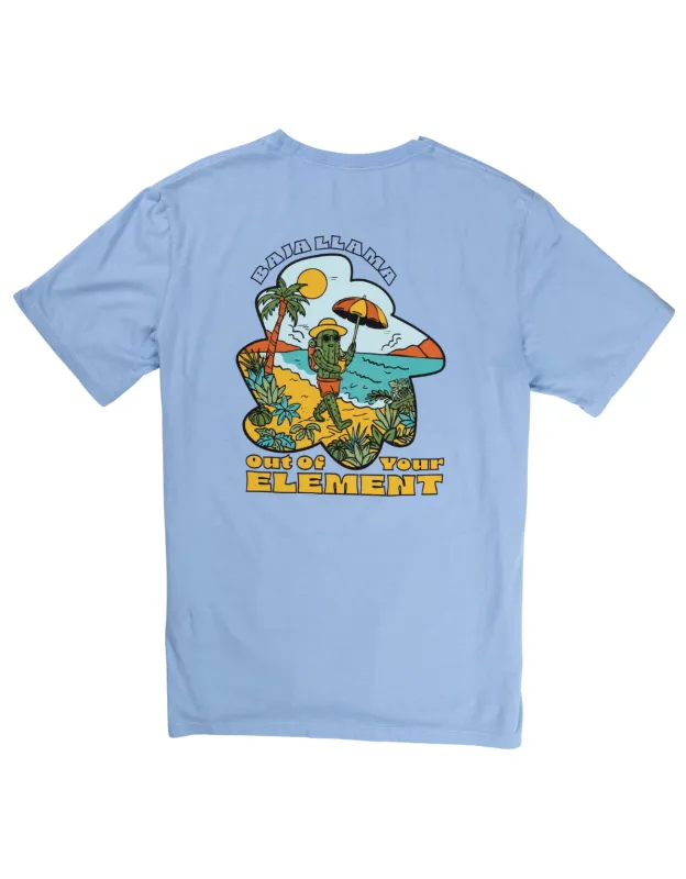 OUT OF YOUR ELEMENT - ENDLESS SKY PRIMO GRAPHIC TEE sold by Baja Llama