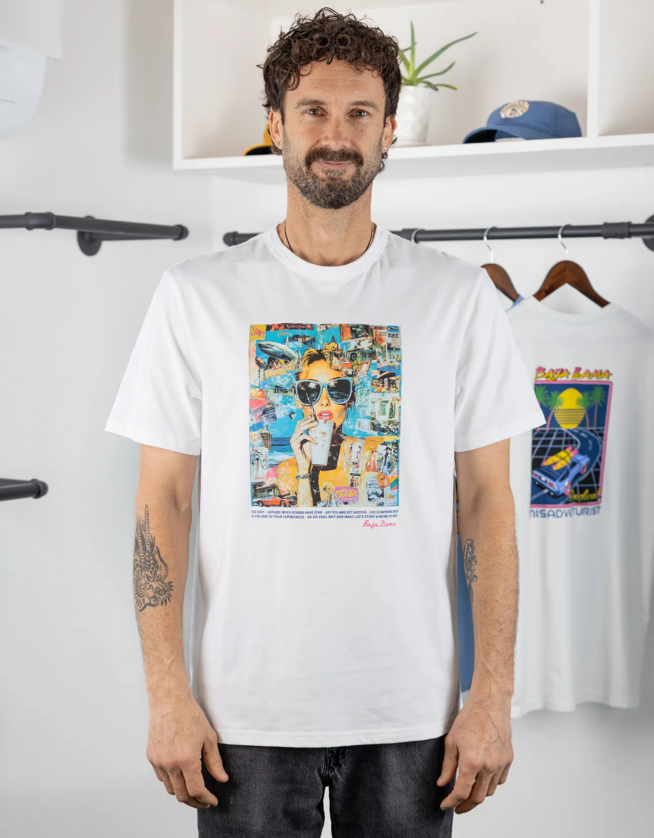 COLLAGE OF LIFE - PRIMO S.E. HEAVY TEE sold by Baja Llama product image thumbnail 2