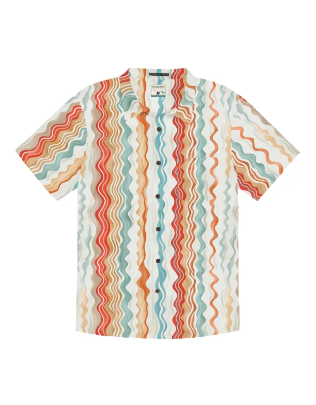 CROSS YOUR WAVES - 7-SEAS™ RELAXED FIT BUTTON UP made by Baja Llama