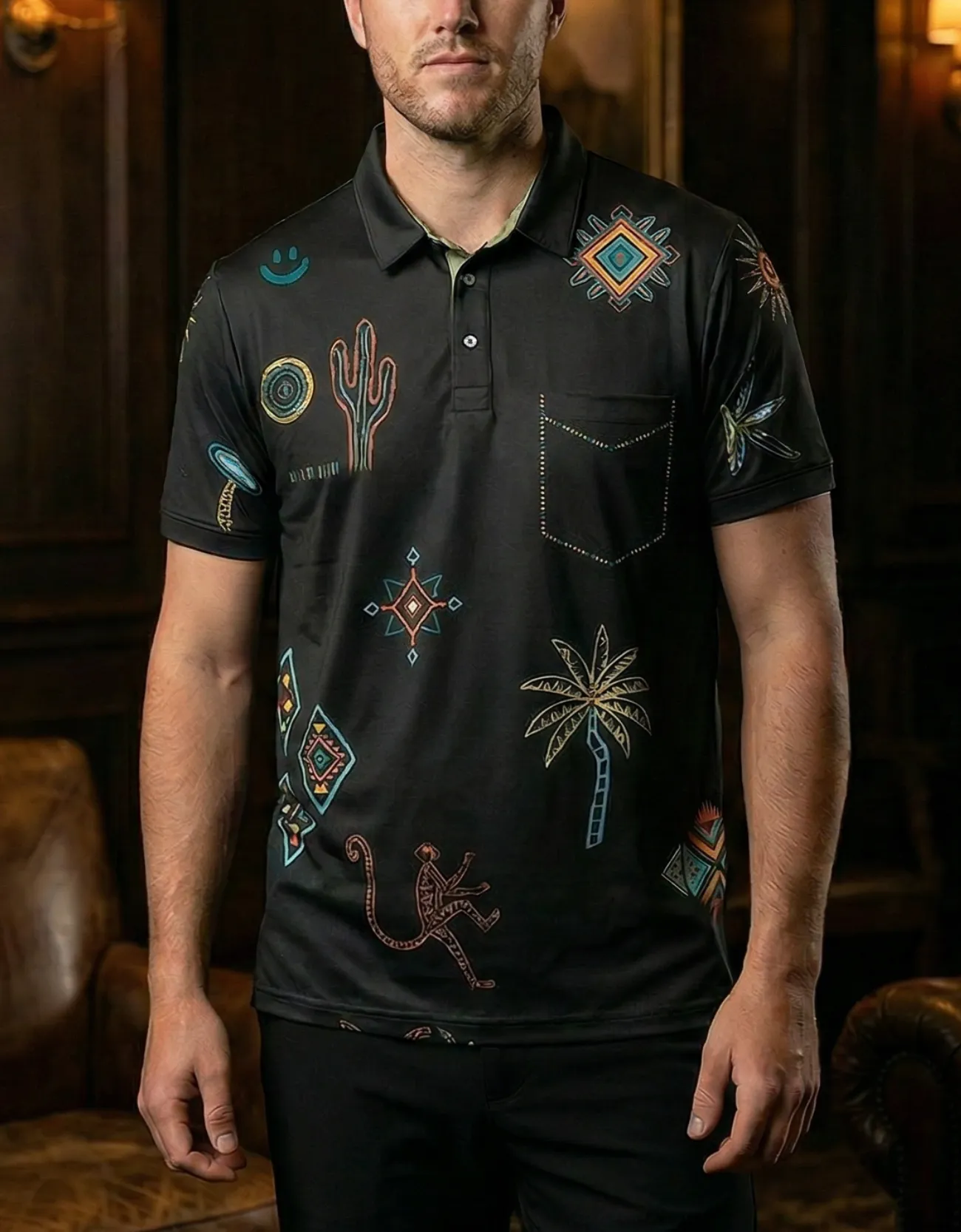 THE MIRAGE OF MARRAKESH - NIGHT SWINGERS PERFORNACE POLO sold by Baja Llama product image thumbnail 2