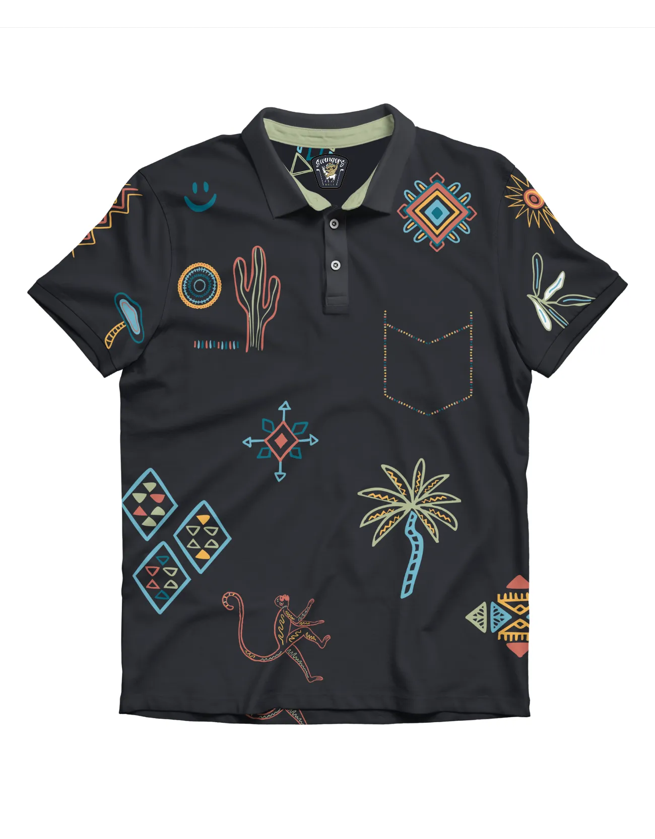THE MIRAGE OF MARRAKESH - NIGHT SWINGERS PERFORNACE POLO sold by Baja Llama