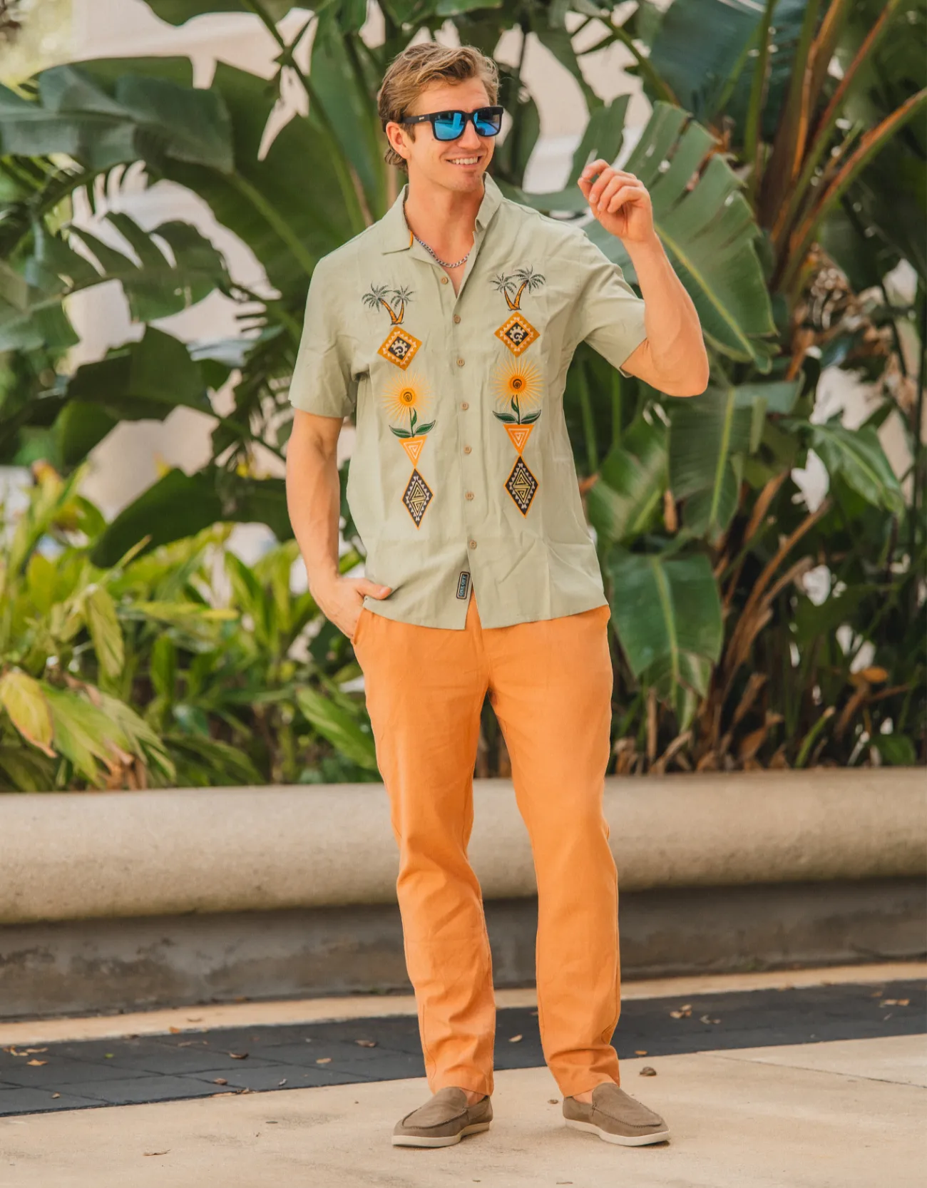 TOO BREEZYS LINEN PANTS - TERRACOTTA sold by Baja Llama product image thumbnail 2