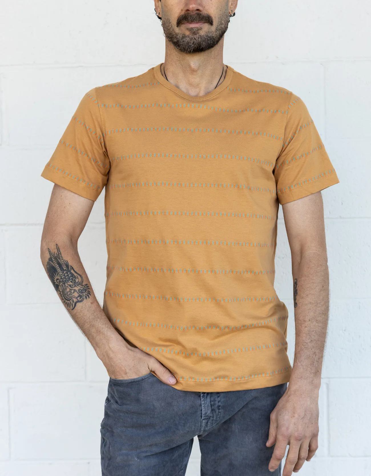 DEEP EARTH - ONASSIS JACQUARD TEE sold by Baja Llama product image thumbnail 2