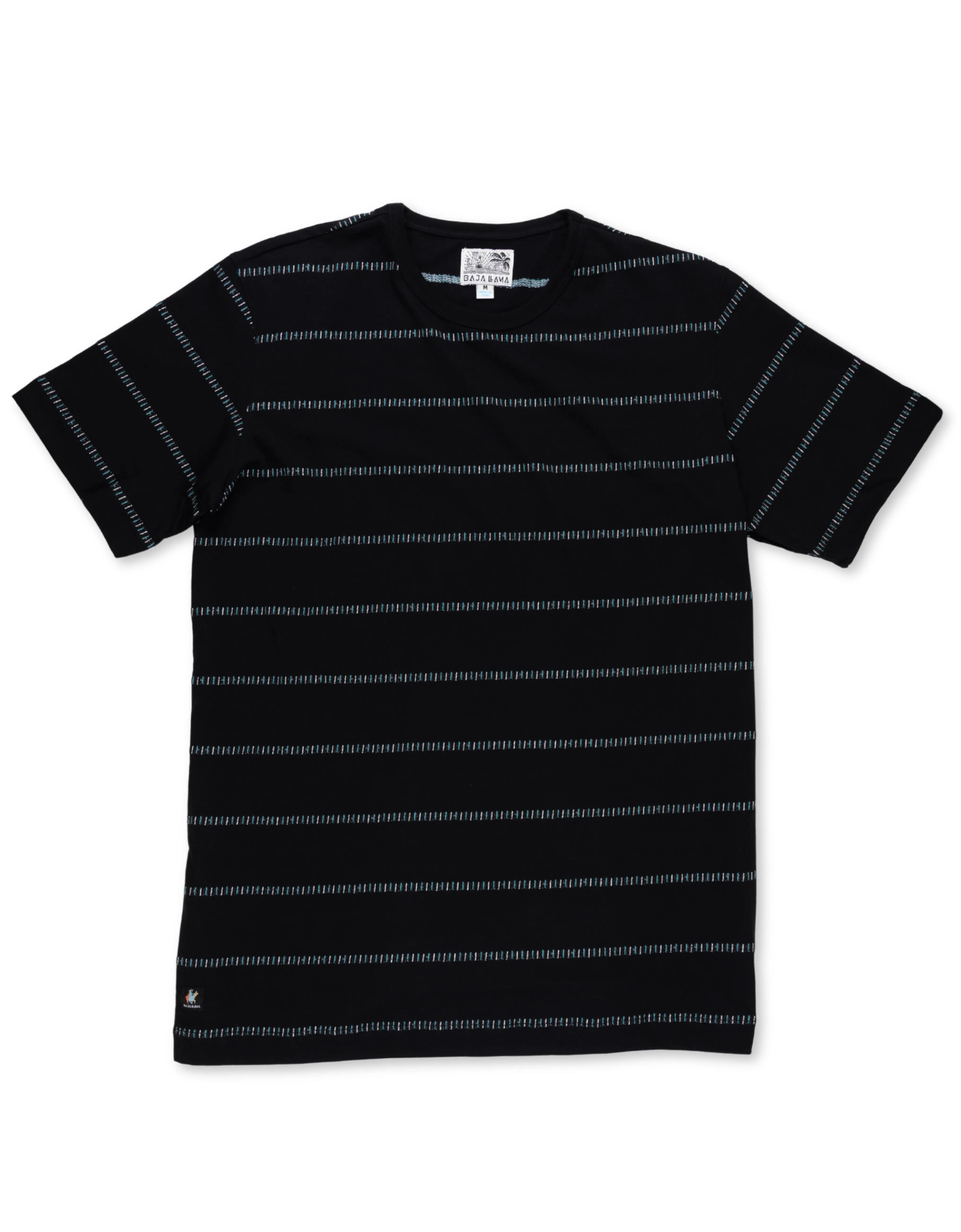 BLACK - ONASSIS JACQUARD TEE sold by Baja Llama