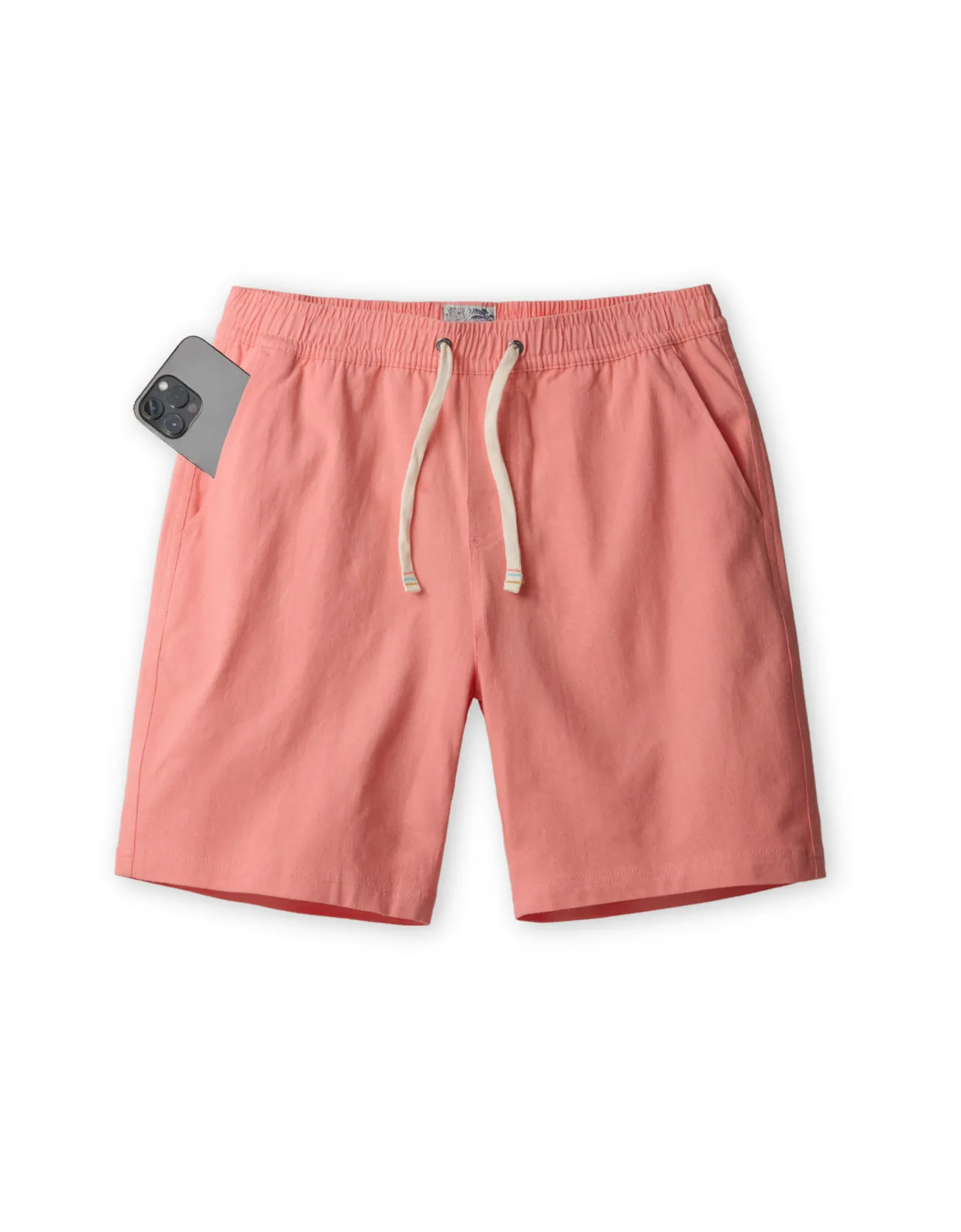 TOO BREEZYS CORAL REEF - STRETCH LINEN SHORTS sold by Baja Llama product image thumbnail 2