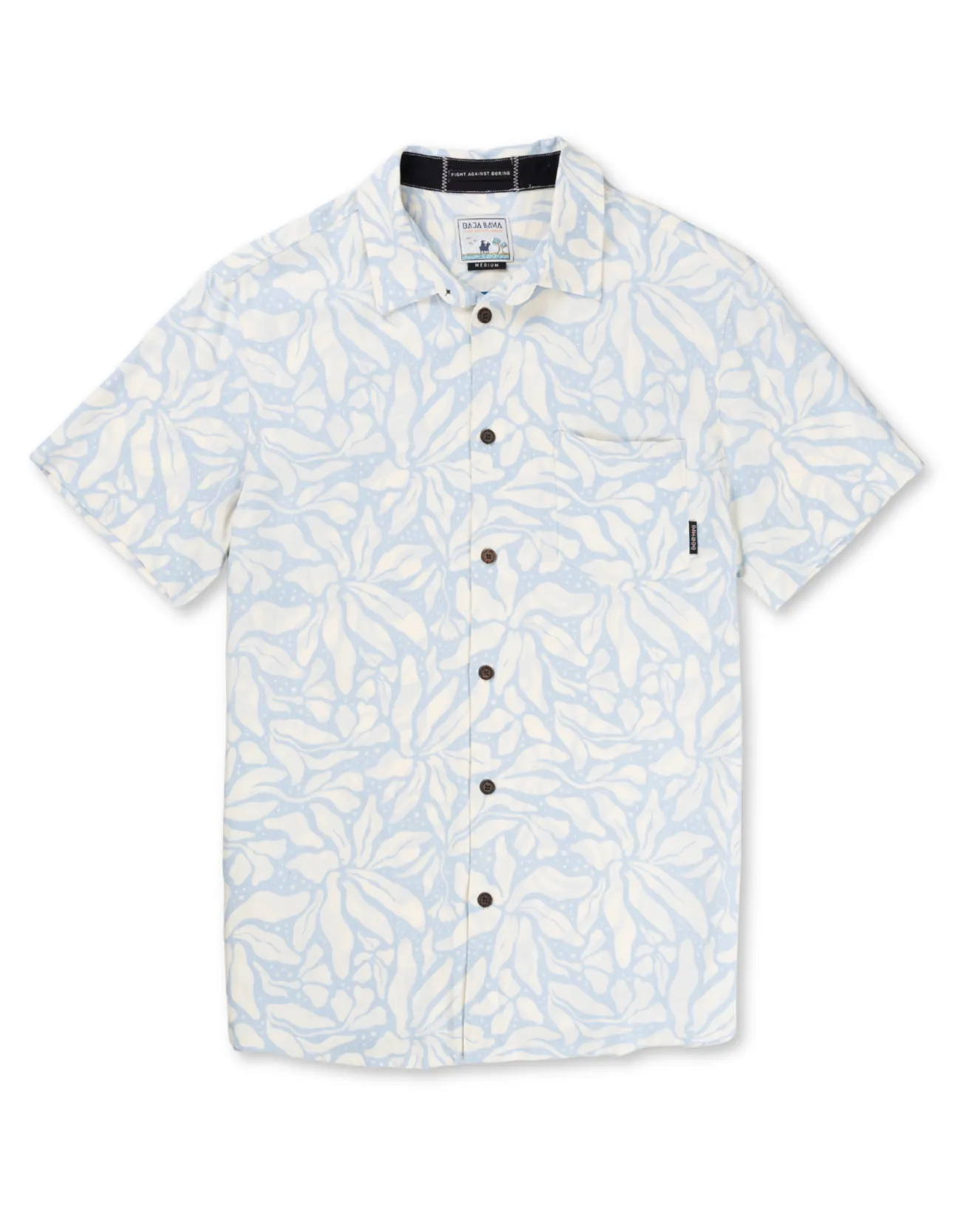 LEAF ME BLUE - NIGHTHAWK™ RELAXED FIT BUTTON UP sold by Baja Llama