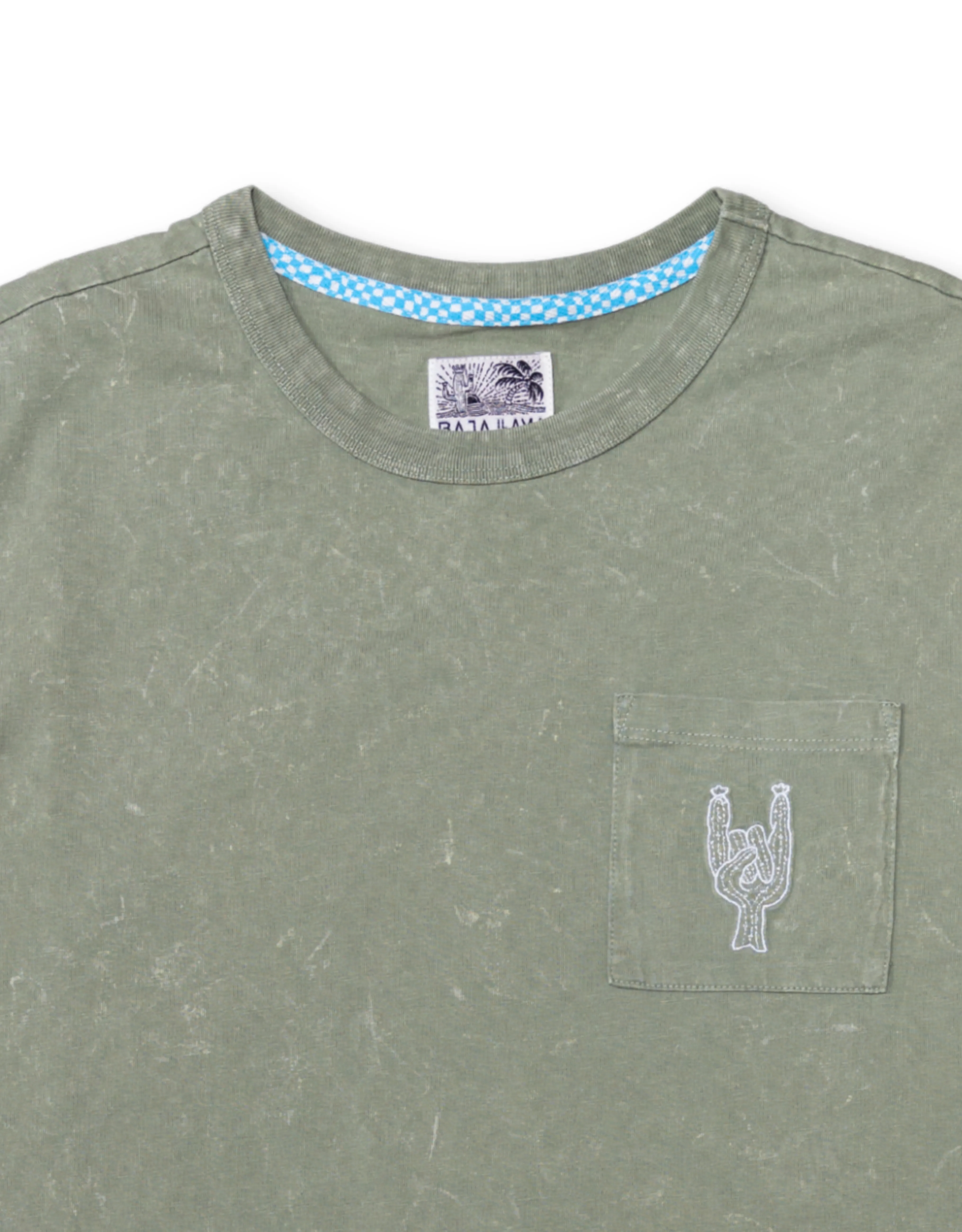 GREATFUL DYED - ROCK ON CYPRESS GREEN HEAVY TEE sold by Baja Llama product image thumbnail 3