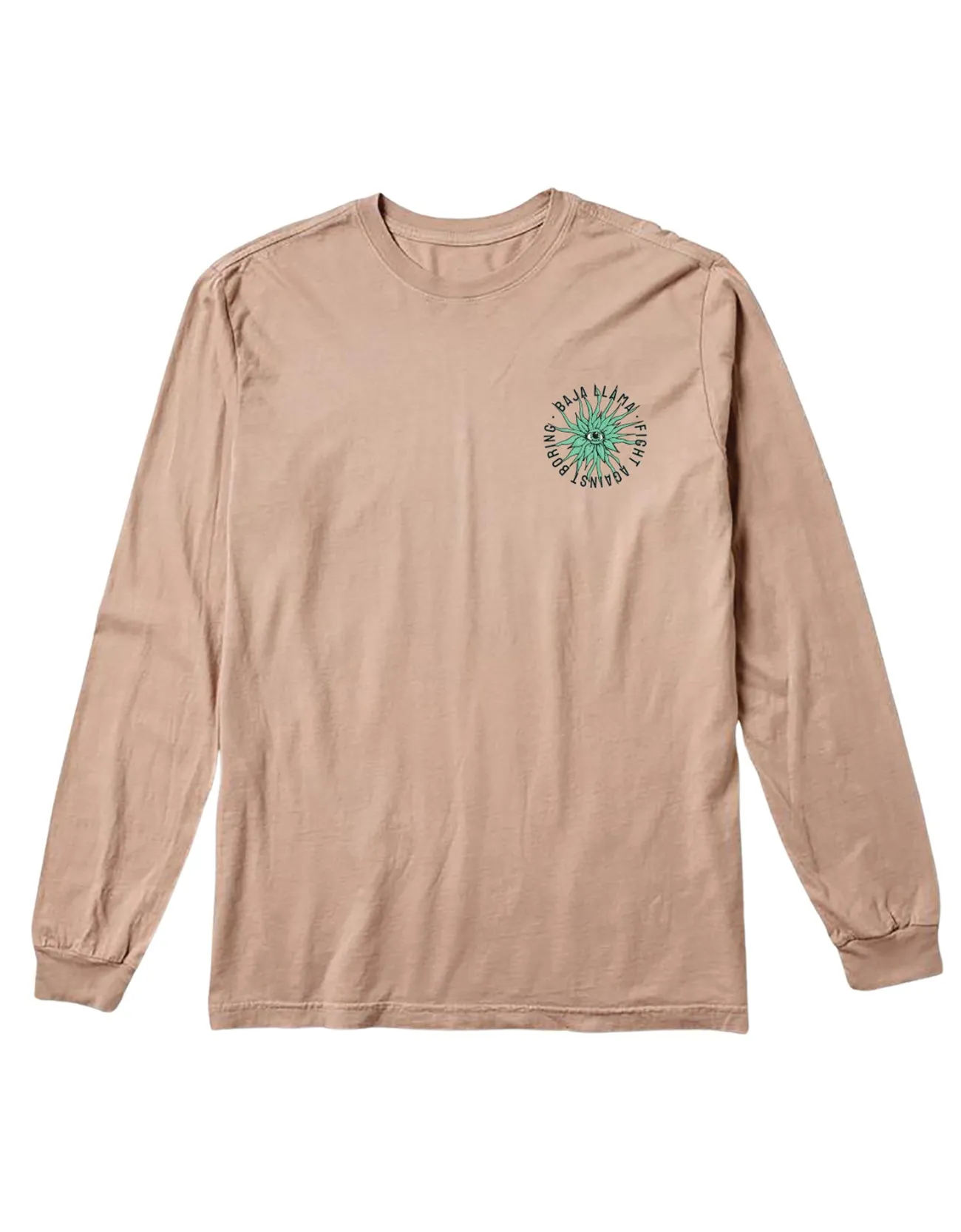 EYE SEE A SUCCULENT LONG SLEEVE TEE - CHAMPAGNE sold by Baja Llama