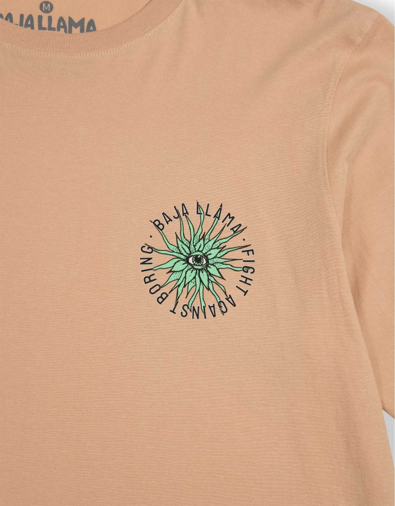 EYE SEE A SUCCULENT LONG SLEEVE TEE - CHAMPAGNE sold by Baja Llama product image thumbnail 4