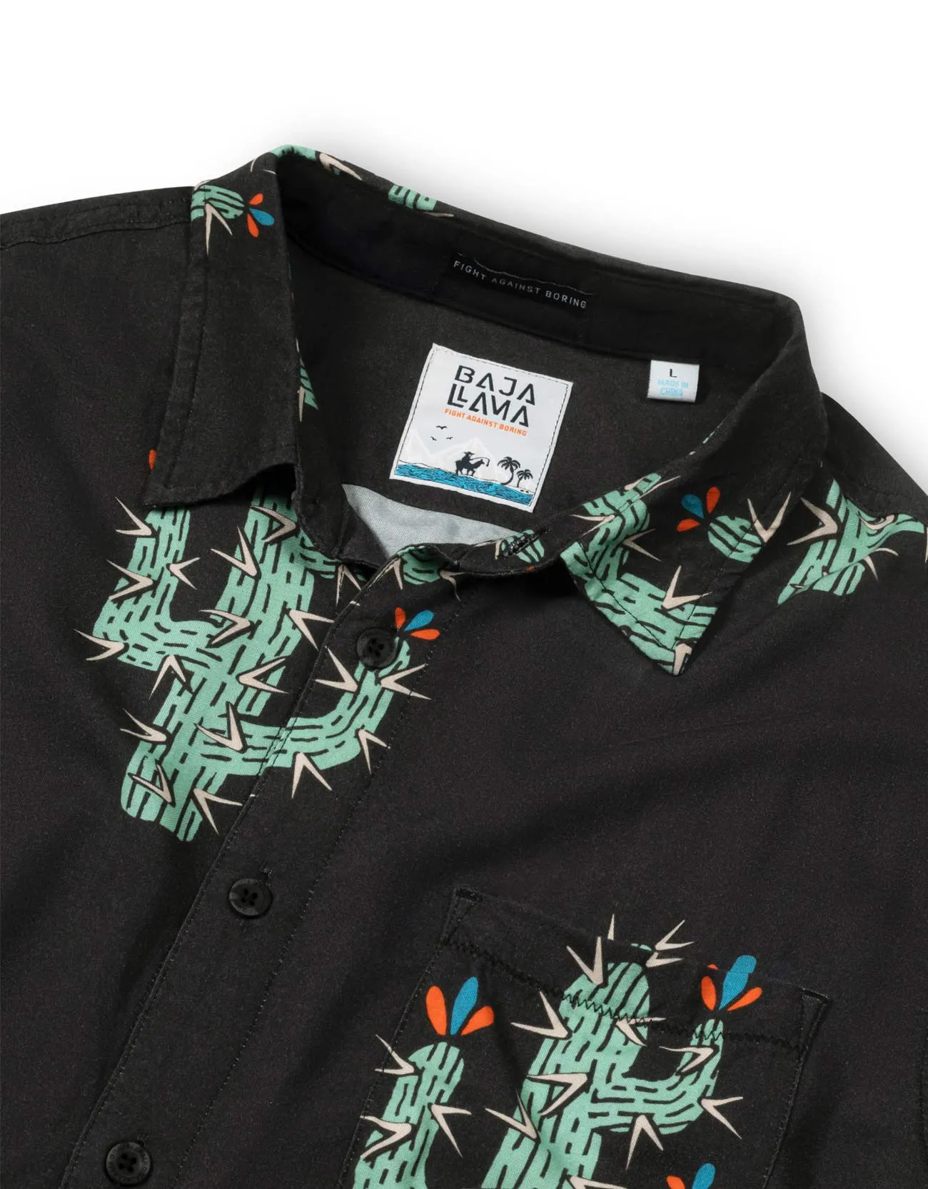 ALL MY FRIENDS ARE PRICKS - NIGHTHAWK™ BUTTON UP sold by Baja Llama product image thumbnail 3