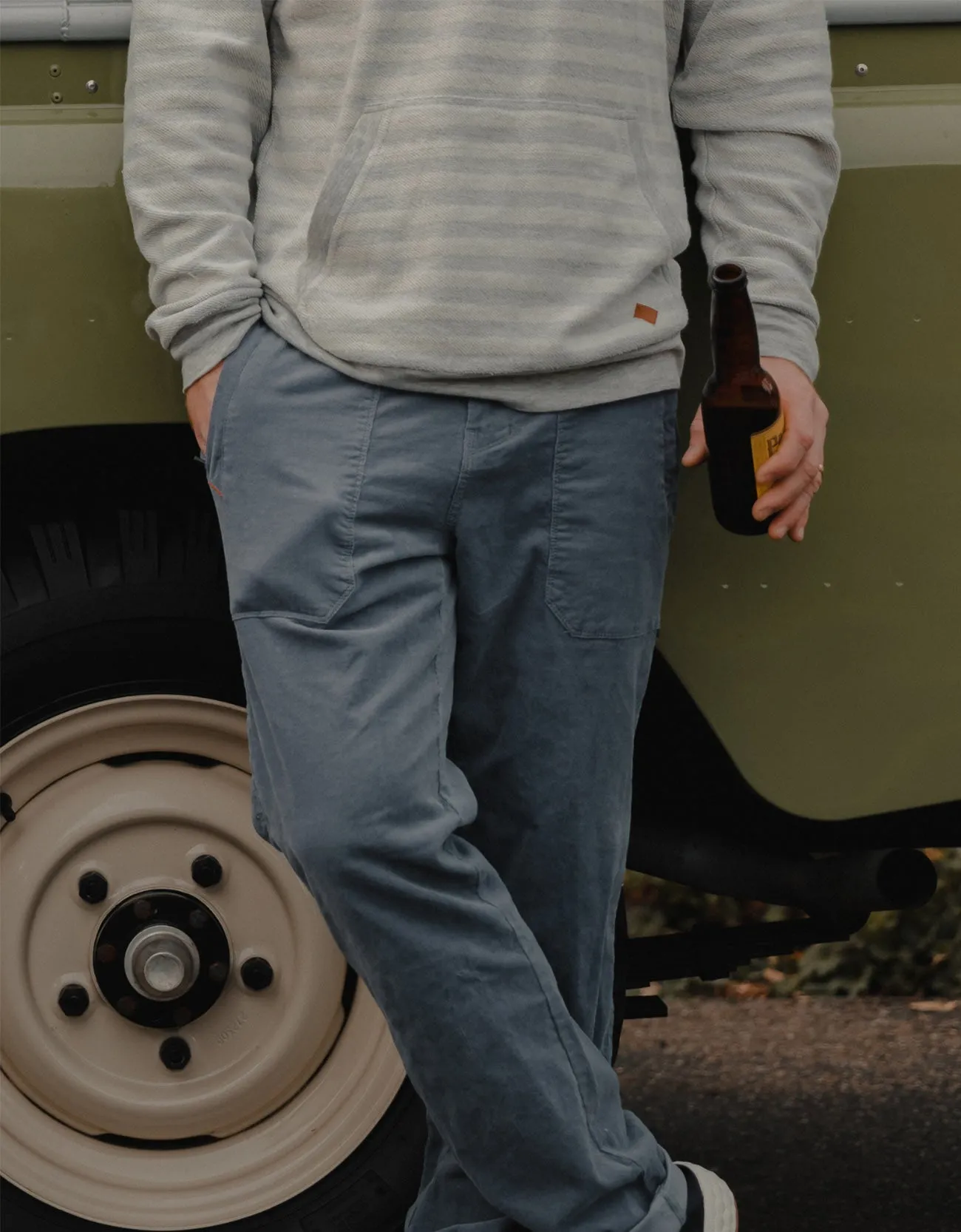 ARROYO - STEEL BLUE STRETCH CORDUROY WALK PANTS sold by Baja Llama product image thumbnail 2