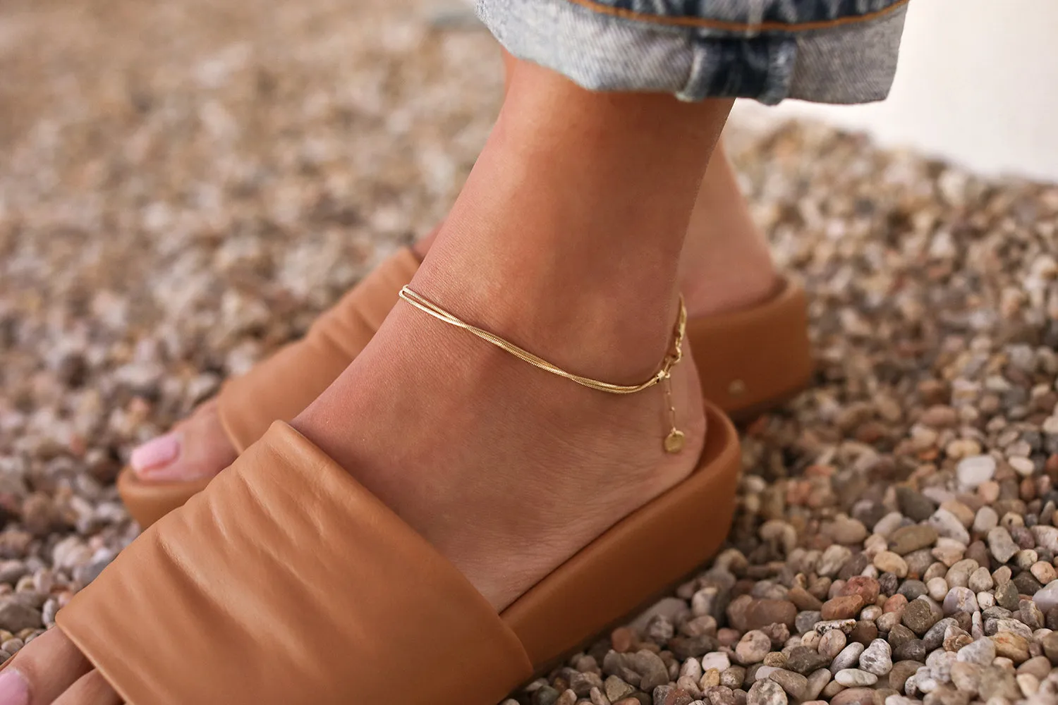 Double Chain Anklet - Silver sold by beek product image thumbnail 3