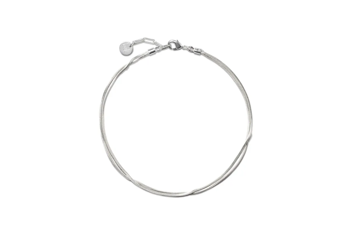 Double Chain Anklet - Silver made by beek