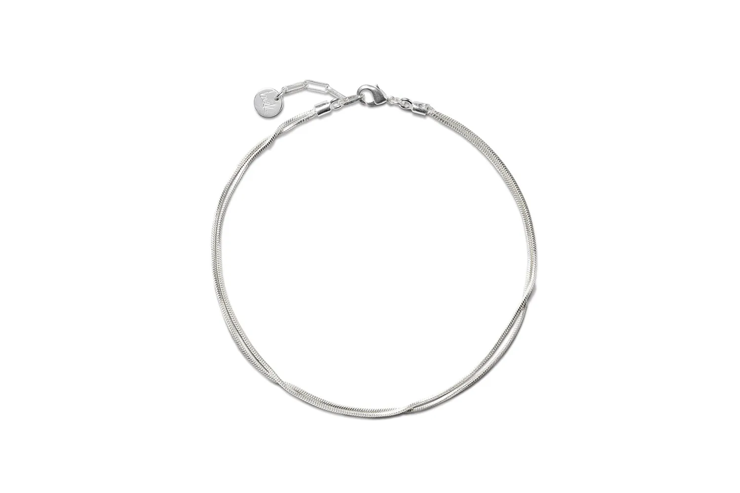 Double Chain Anklet - Silver sold by beek