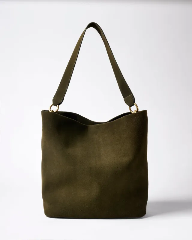 SABINE BUCKET BAG - Olive made by beek