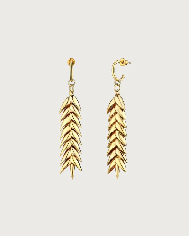 SPIKELET MEDIUM EARRINGS made by Bevza