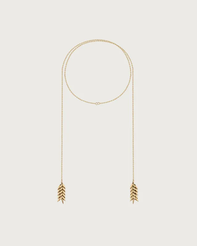 Довгий кулон Колосок made by Bevza