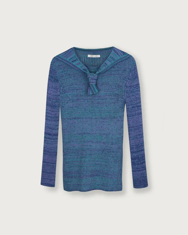 LONG-SLEEVED MELANGE TOP sold by Bevza