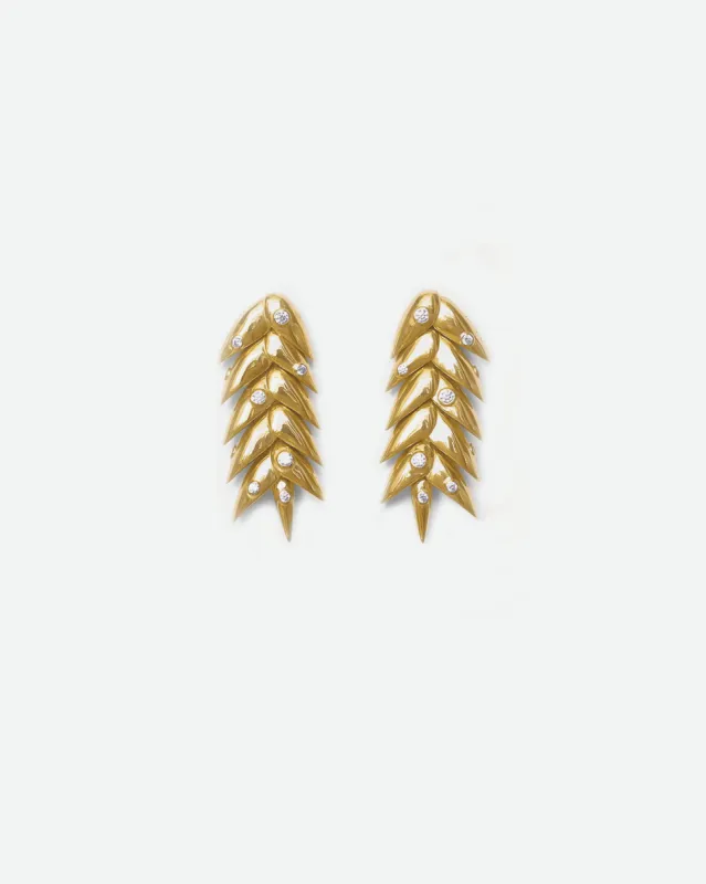 Короткі сережки Роса made by Bevza