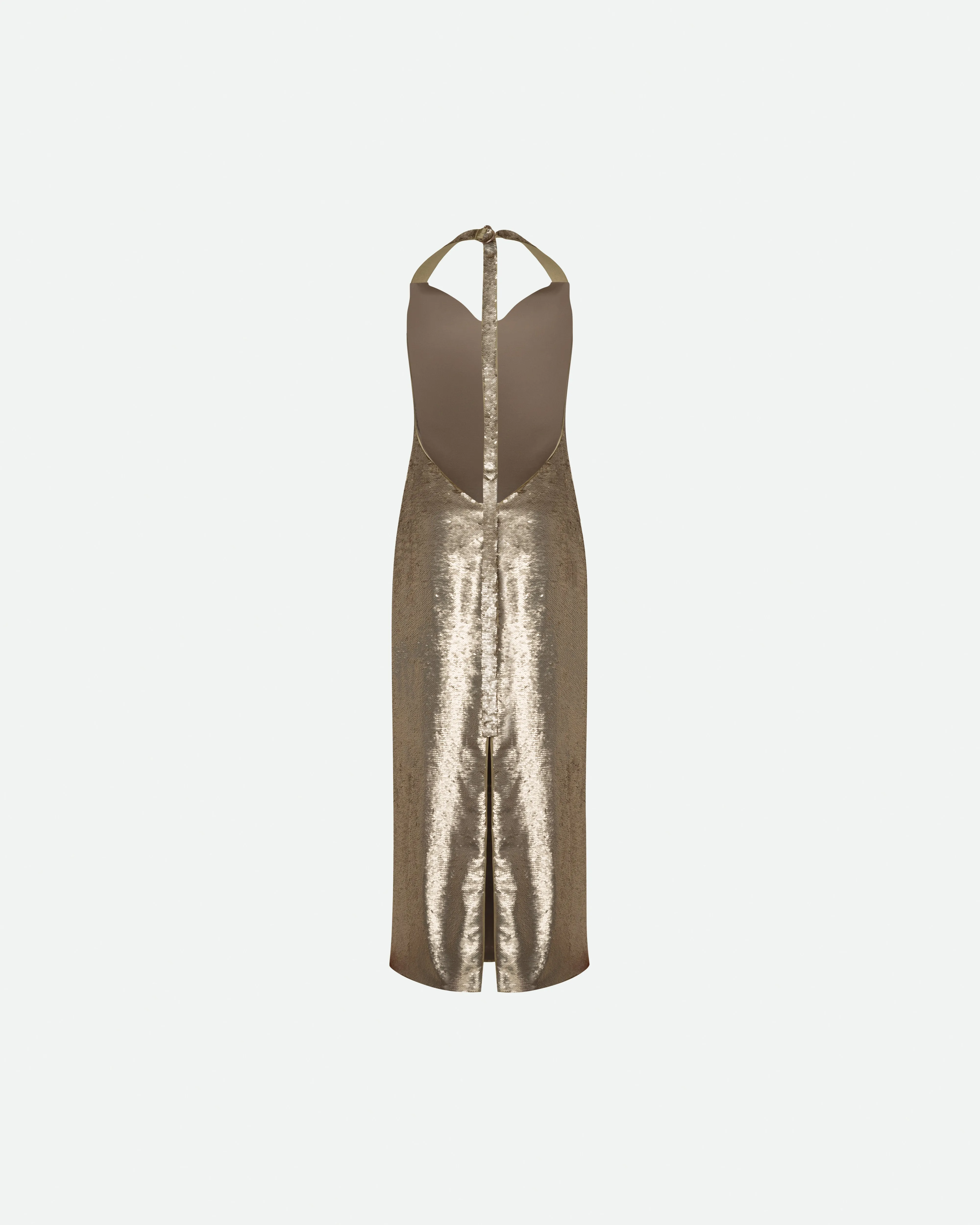SEQUINED APRON MAXI DRESS sold by Bevza product image thumbnail 3