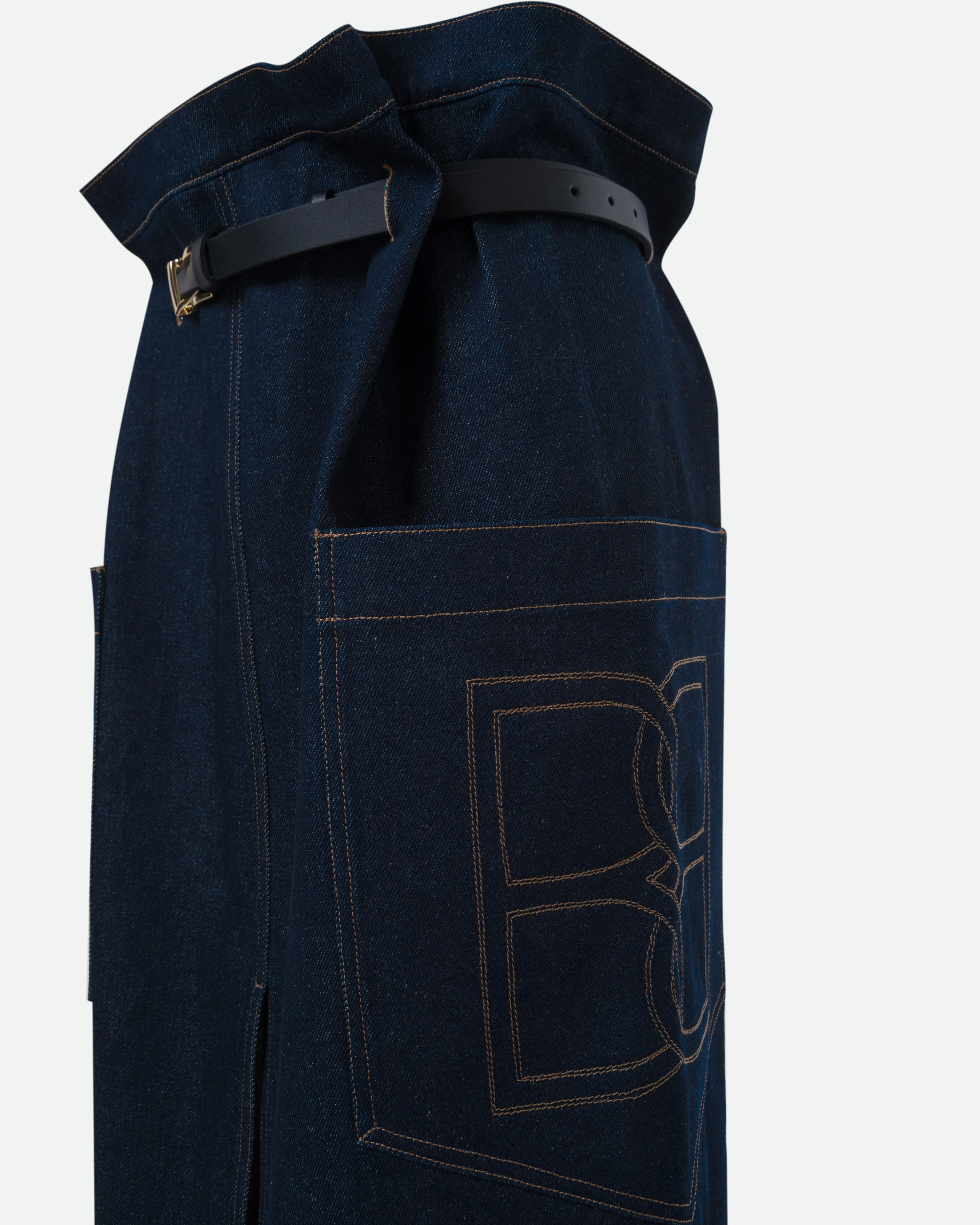 RECTANGULAR DENIM SKIRT sold by Bevza product image thumbnail 5