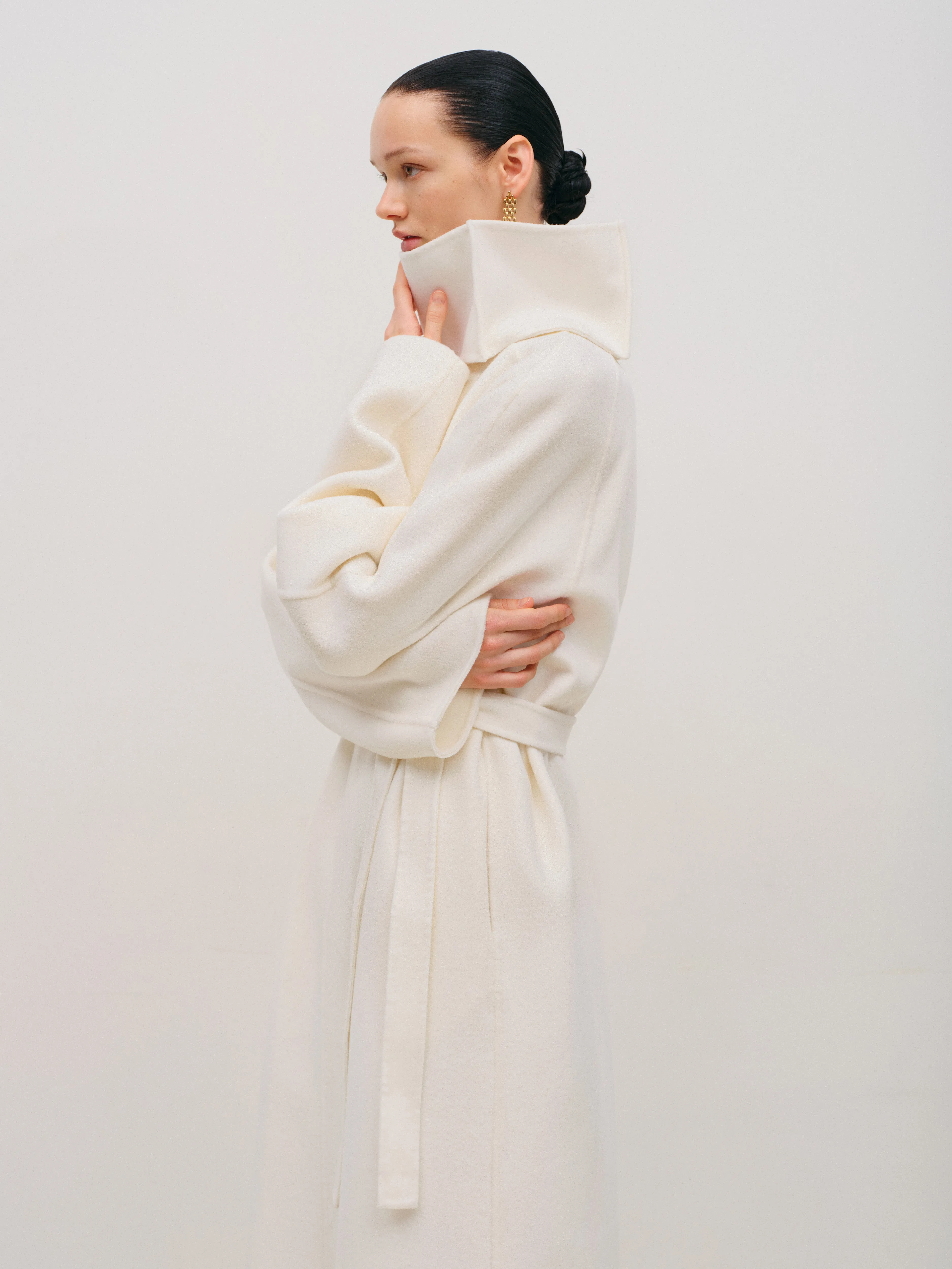 Пальто зі стійким коміром sold by Bevza product image thumbnail 5