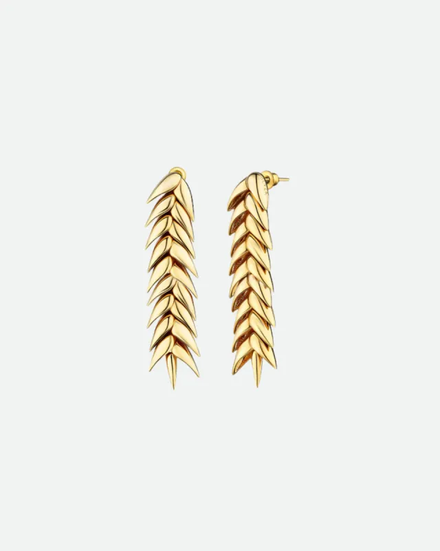 Середні сережки колоски made by Bevza