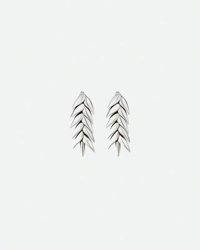 SPIKELET SHORT EARRINGS made by Bevza