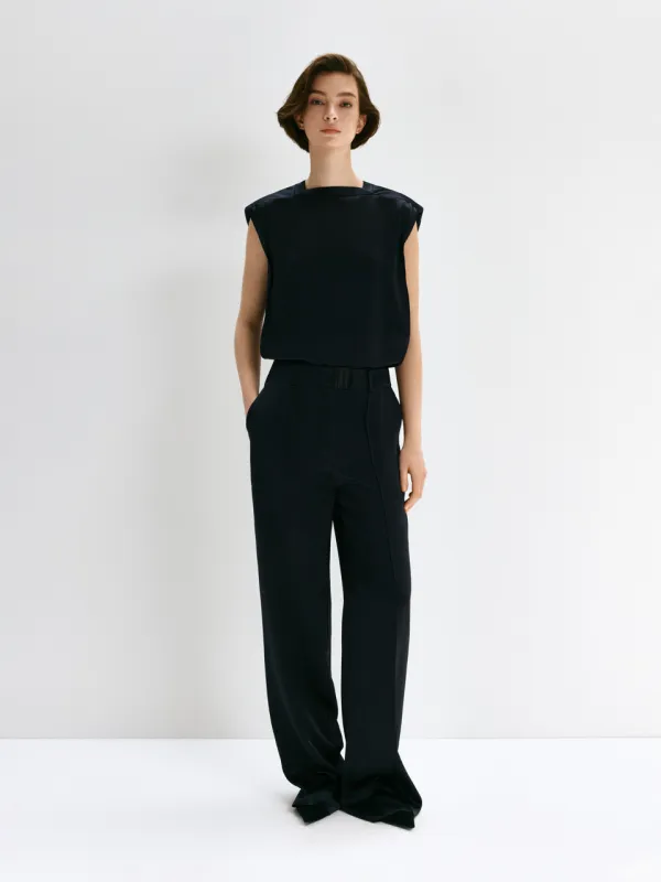 Брюки з бра застібкою sold by Bevza